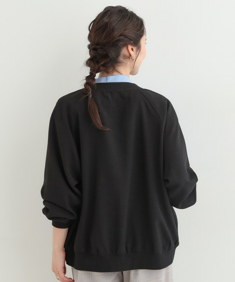 麻調リブブルゾン7