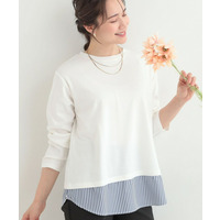 レイヤードスタイルにおすすめ 裾切り替え スムースロンT