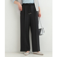 【S-LL/着丈選べる/洗濯後しわになりにくい】スマートに見えるイージーワイドパンツ