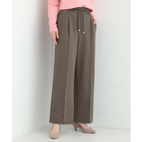 【S-LL/着丈選べる/洗濯後しわになりにくい】スマートに見えるイージーワイドパンツ