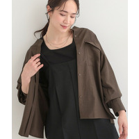 【洗濯後シワになりにくい/UV】ダブルフラップポケットバンドカラーシャツ