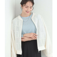 レースリブブルゾン