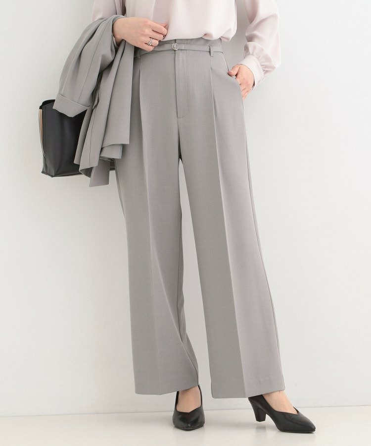 【多機能】ベルト付きワイドパンツ