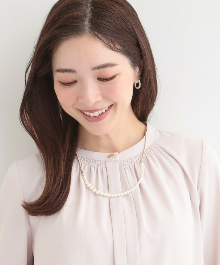 スライダーフェイクパールネックレス