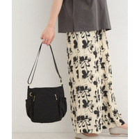 【撥水】縦ファスナー8ポケットショルダーバッグ