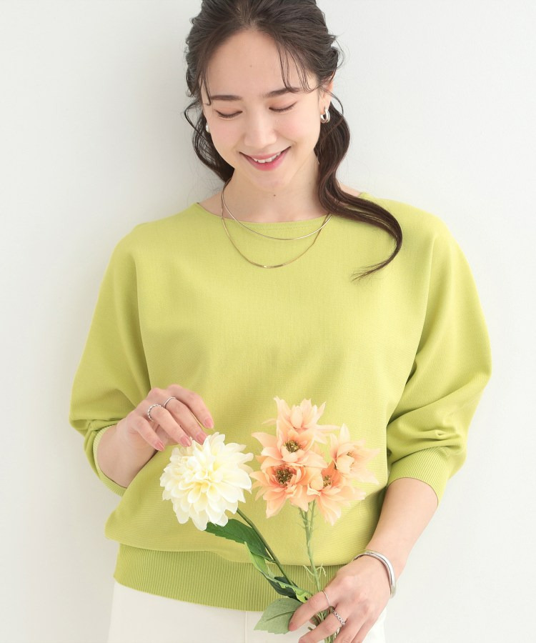 【洗える】軽やかでさらっとしたタッチ すっきり見えドルマンニット