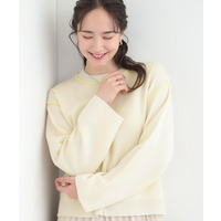 ダブルフェイス配色ニット