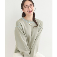 ダブルフェイス配色ニット