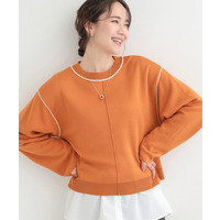 ダブルフェイス配色ニット