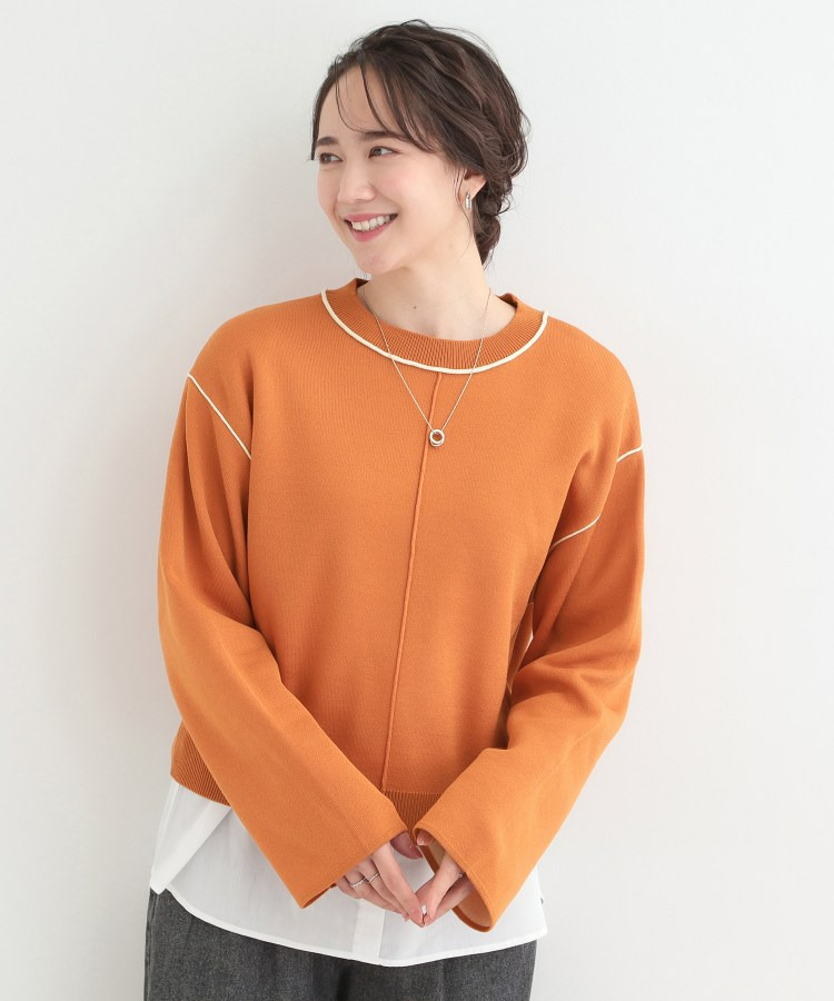 ダブルフェイス配色ニット10