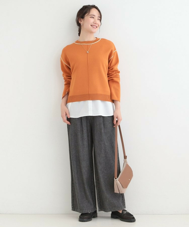 ダブルフェイス配色ニット12