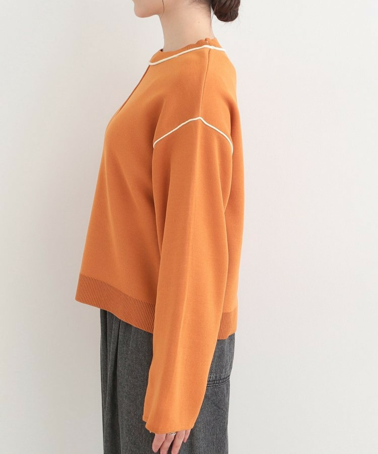 ダブルフェイス配色ニット15