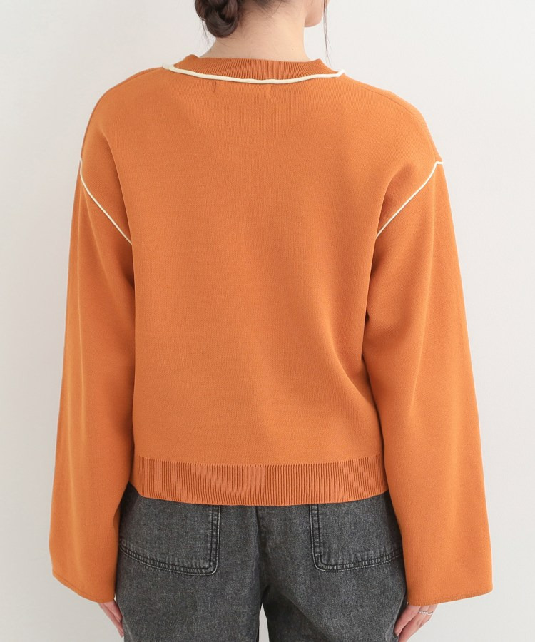 ダブルフェイス配色ニット16