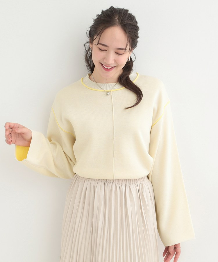 ダブルフェイス配色ニット2