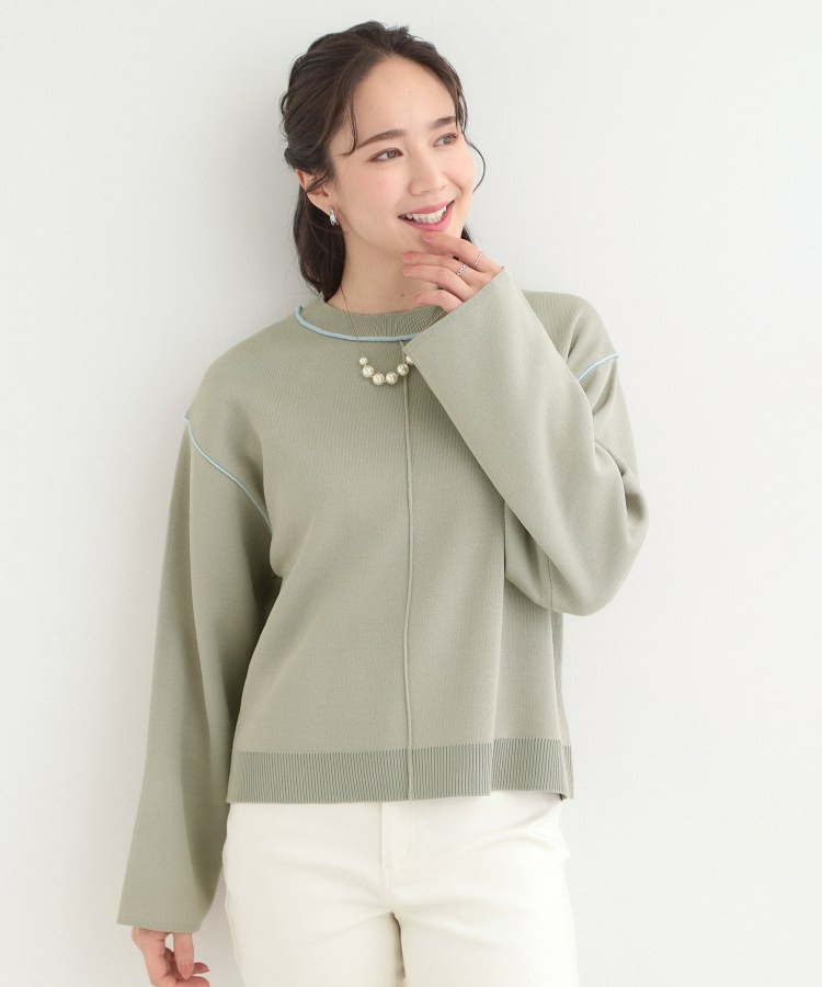 ダブルフェイス配色ニット6