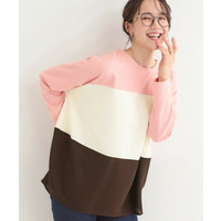 3段切り替え配色トップス