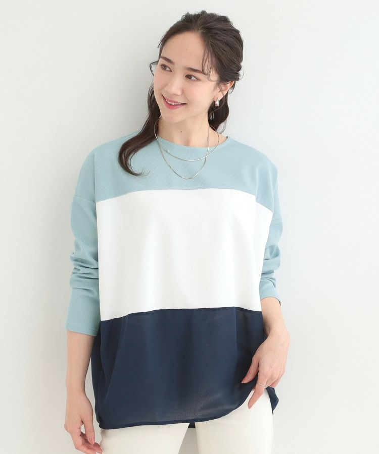 3段切り替え配色トップス14