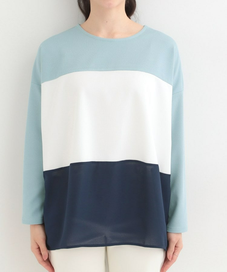3段切り替え配色トップス18