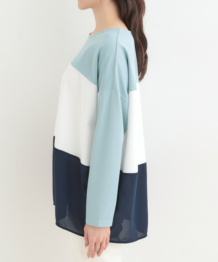 3段切り替え配色トップス19