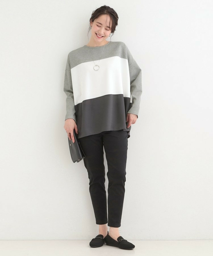 3段切り替え配色トップス4