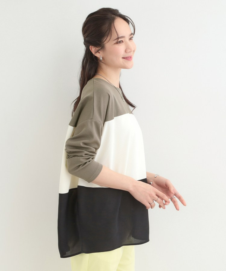 3段切り替え配色トップス7