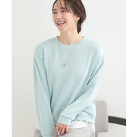 【洗濯機可/S-LL】1枚でサマ見え ラメニットソー レイヤード風トップス