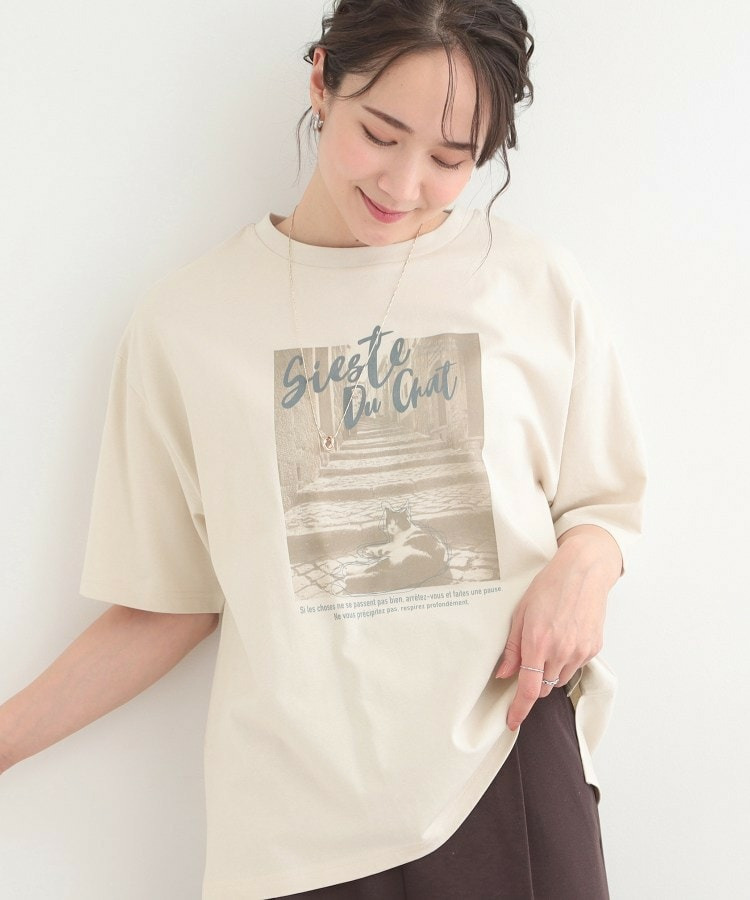 プチプラベーシックプリントTシャツ1
