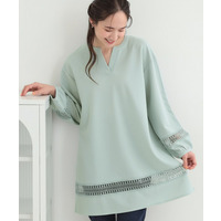 レース切り替えチュニックワンピース