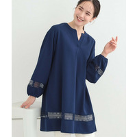 レース切り替えチュニックワンピース