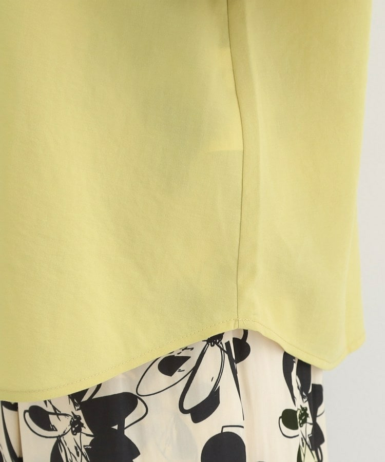 【洗濯機可/S-LL】透かし編み柄が上品な レース切り替えブラウス19