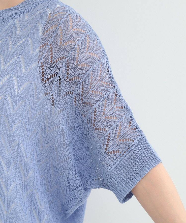 【2点セット】透かし編み柄が上品なタンク付きニットセット18