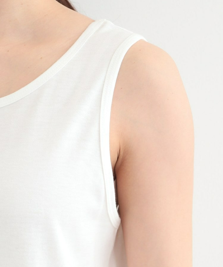 【2点セット】透かし編み柄が上品なタンク付きニットセット25