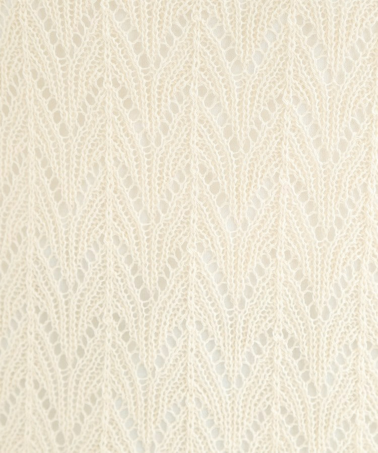 【2点セット】透かし編み柄が上品なタンク付きニットセット5