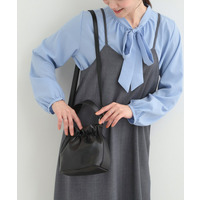 口元ギャザーミニショルダーバッグ