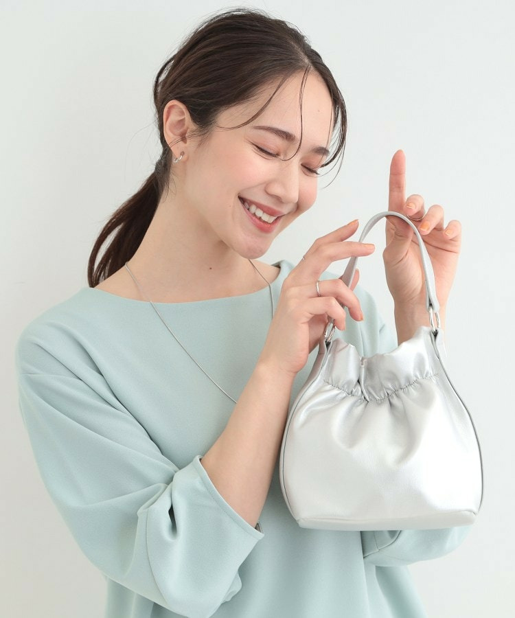 口元ギャザーミニショルダーバッグ1