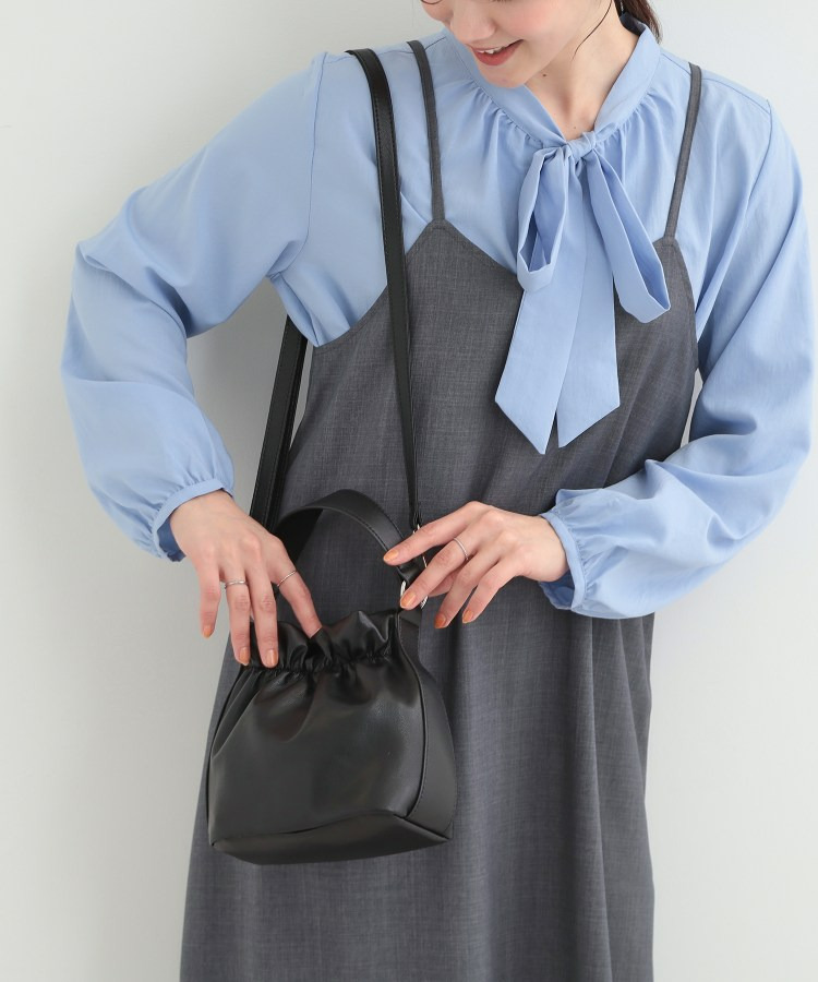 口元ギャザーミニショルダーバッグ1