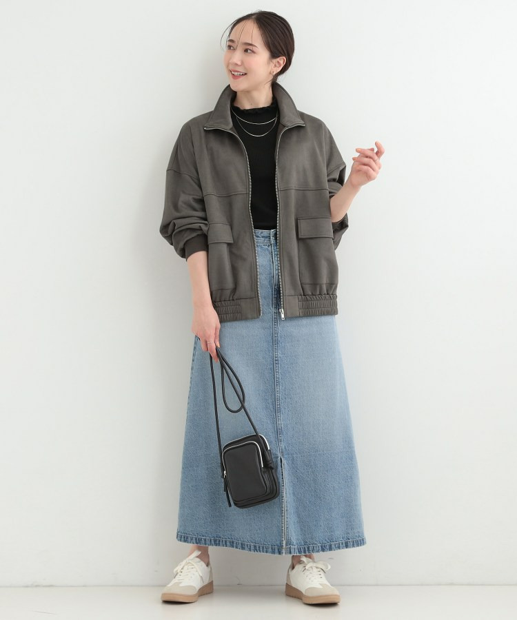 カットスエードスタンドブルゾン4