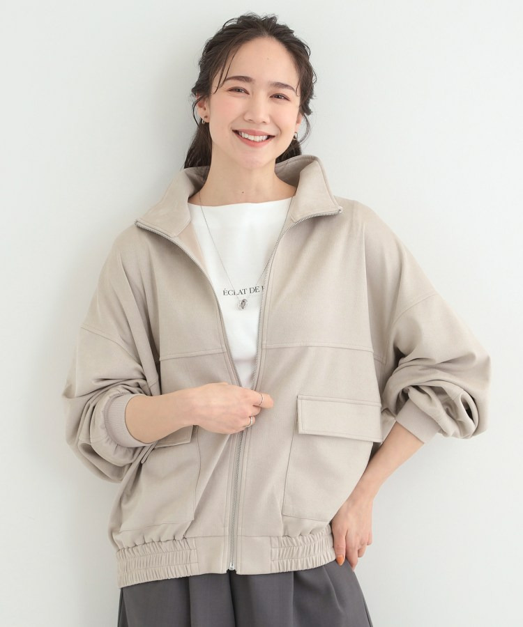 カットスエードスタンドブルゾン6