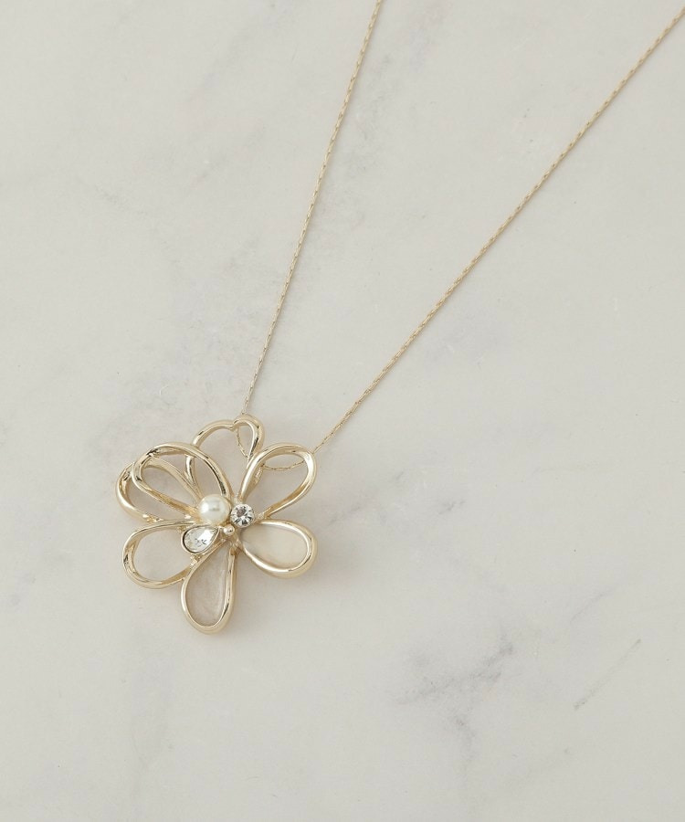 エポ花モチーフネックレス1