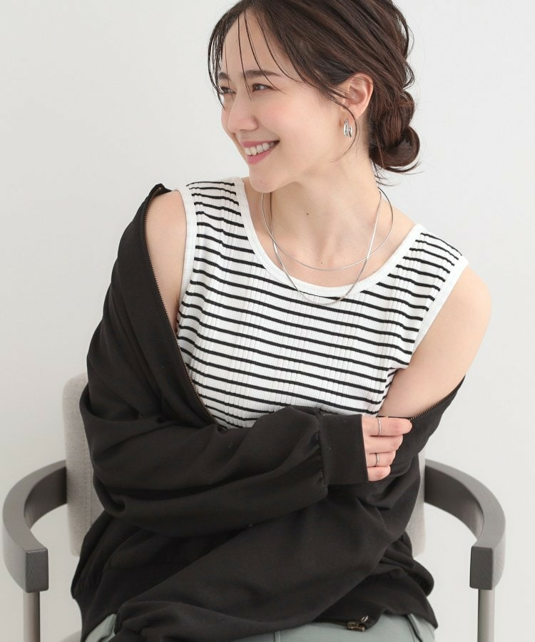 【前後2WAY/S-LL】毎日のお供に ランダムテレコタンクトップ