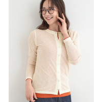 【2点セット/洗濯機可/S-LL】こなれ感あるレイヤードスタイルが即完成 シアーカーディガン+ロンT