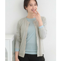 【2点セット/洗濯機可/S-LL】こなれ感あるレイヤードスタイルが即完成 シアーカーディガン+ロンT