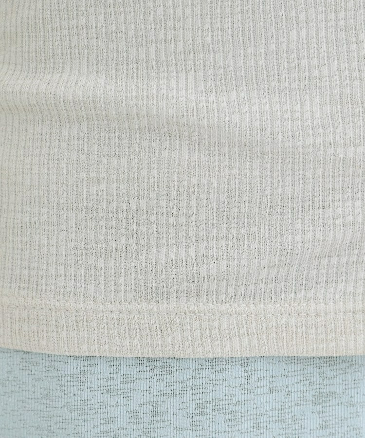 【2点セット/洗濯機可/S-LL】こなれ感あるレイヤードスタイルが即完成 シアーカーディガン+ロンT13