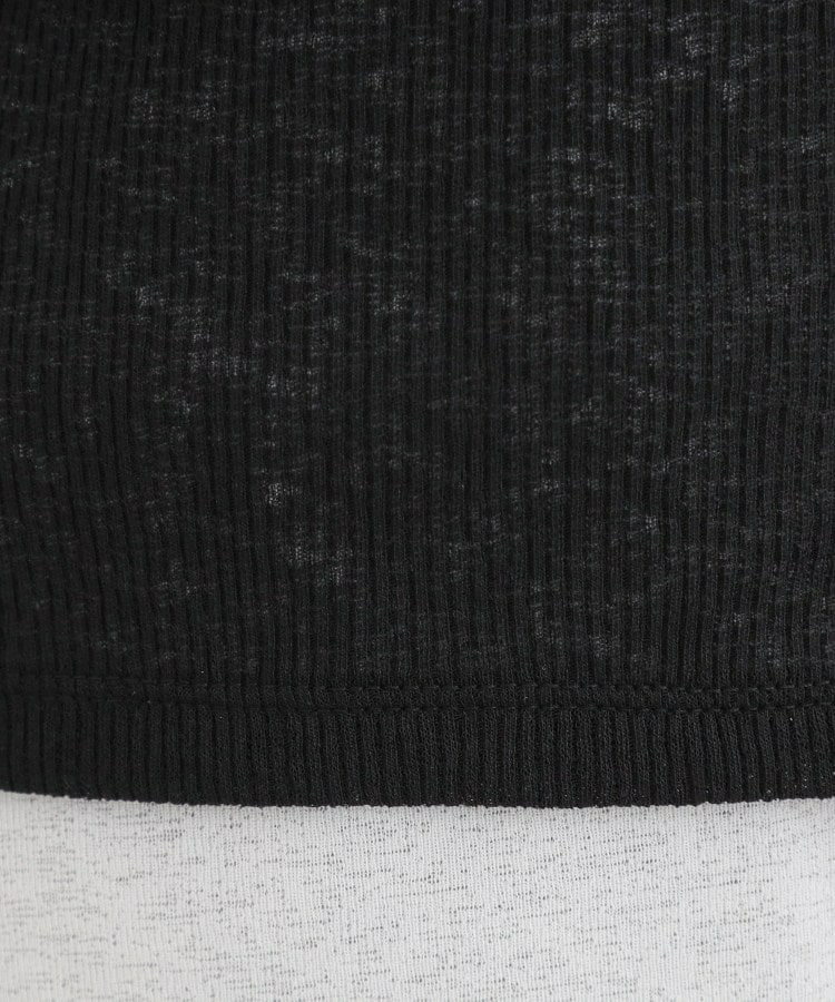 【2点セット/洗濯機可/S-LL】こなれ感あるレイヤードスタイルが即完成 シアーカーディガン+ロンT19