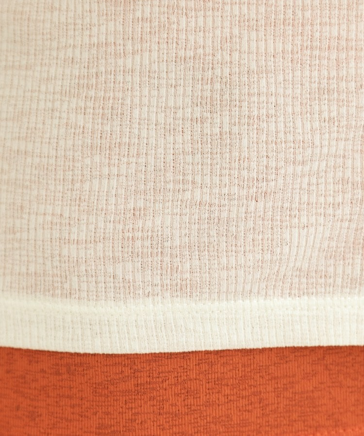 【2点セット/洗濯機可/S-LL】こなれ感あるレイヤードスタイルが即完成 シアーカーディガン+ロンT7