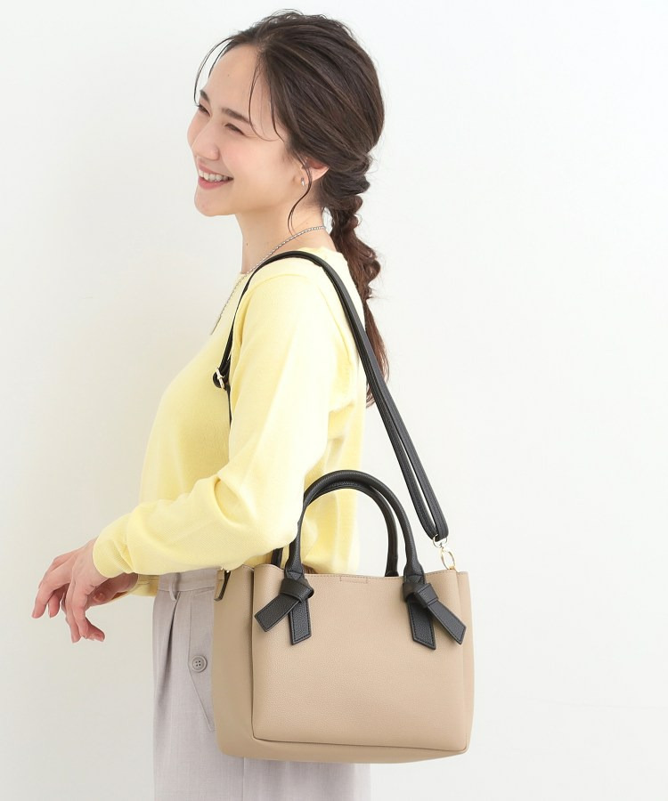 ハンドルリボンデザイントートバッグ1