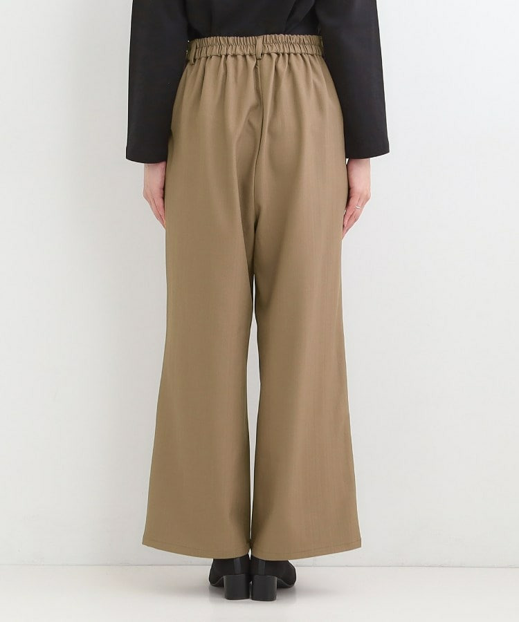 【洗濯機可/S-LL】フラップポケットがアクセント ヘリンボーンワイドパンツ16