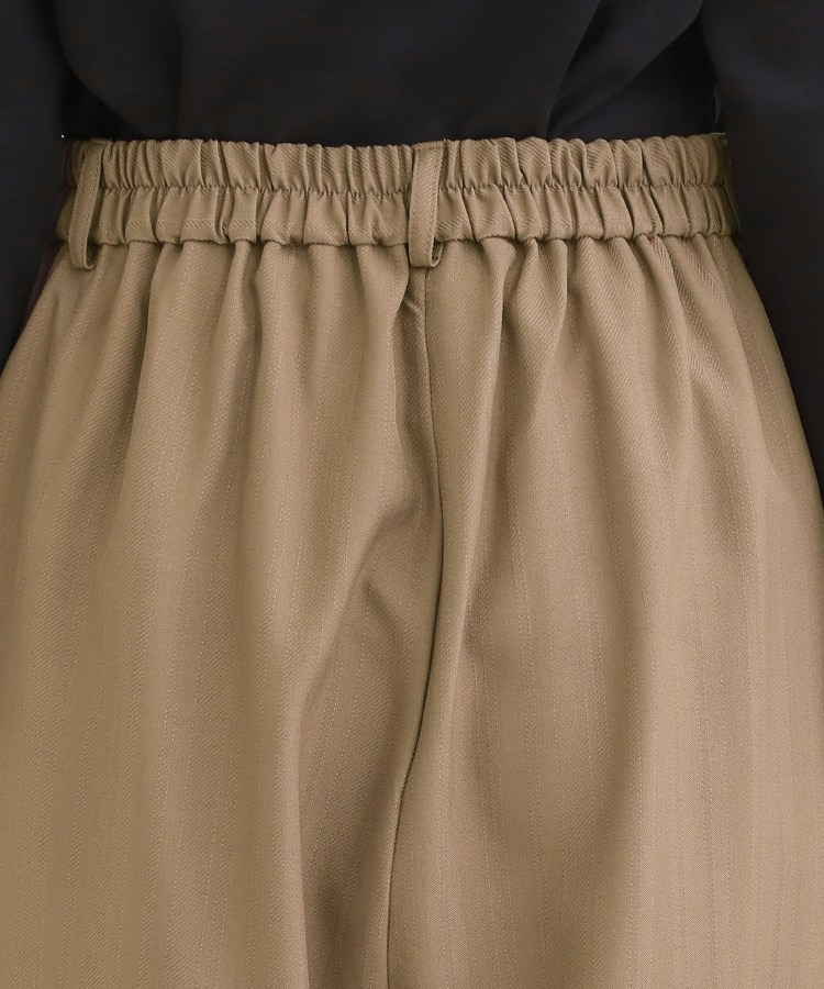 【洗濯機可/S-LL】フラップポケットがアクセント ヘリンボーンワイドパンツ18