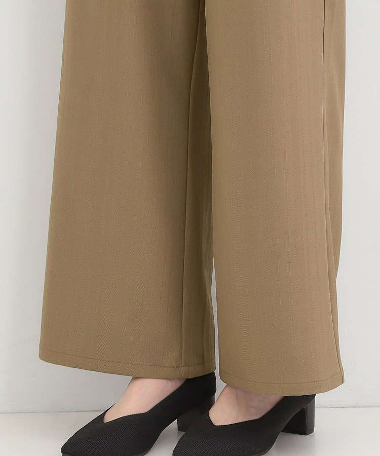 【洗濯機可/S-LL】フラップポケットがアクセント ヘリンボーンワイドパンツ20