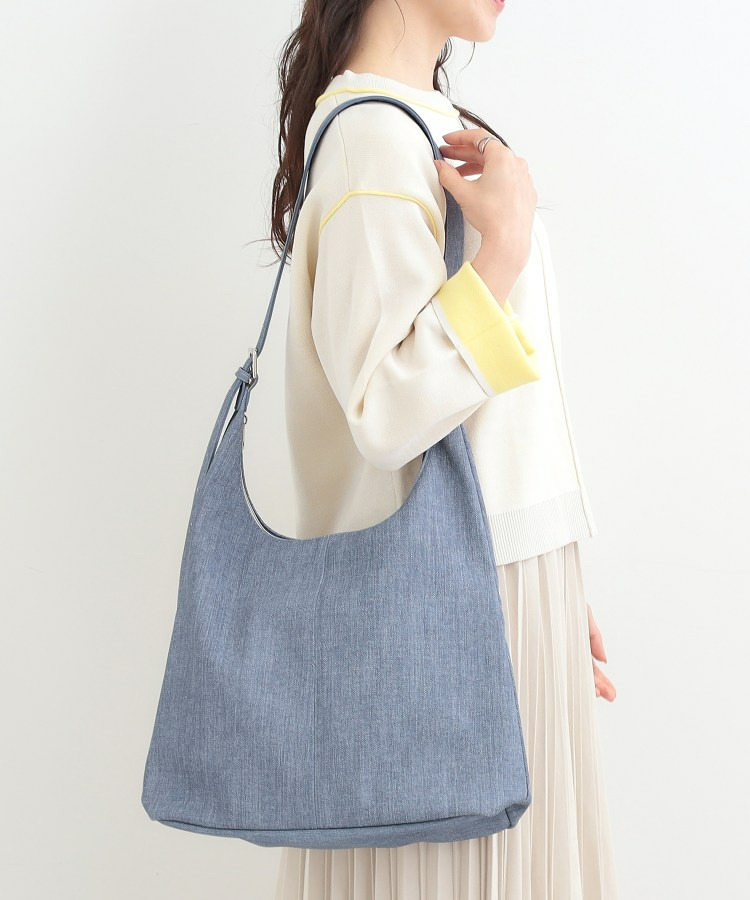 デニム風生地ワンショルダーバッグ4